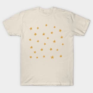 Dreamy stars in mustard yellow T-Shirt